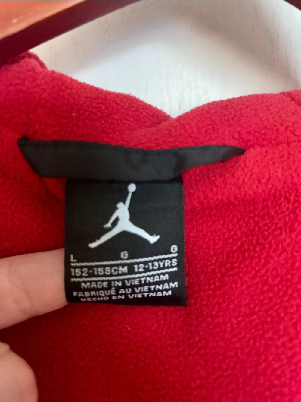 Jordan Kids Black, Red & White Puffer Jacket